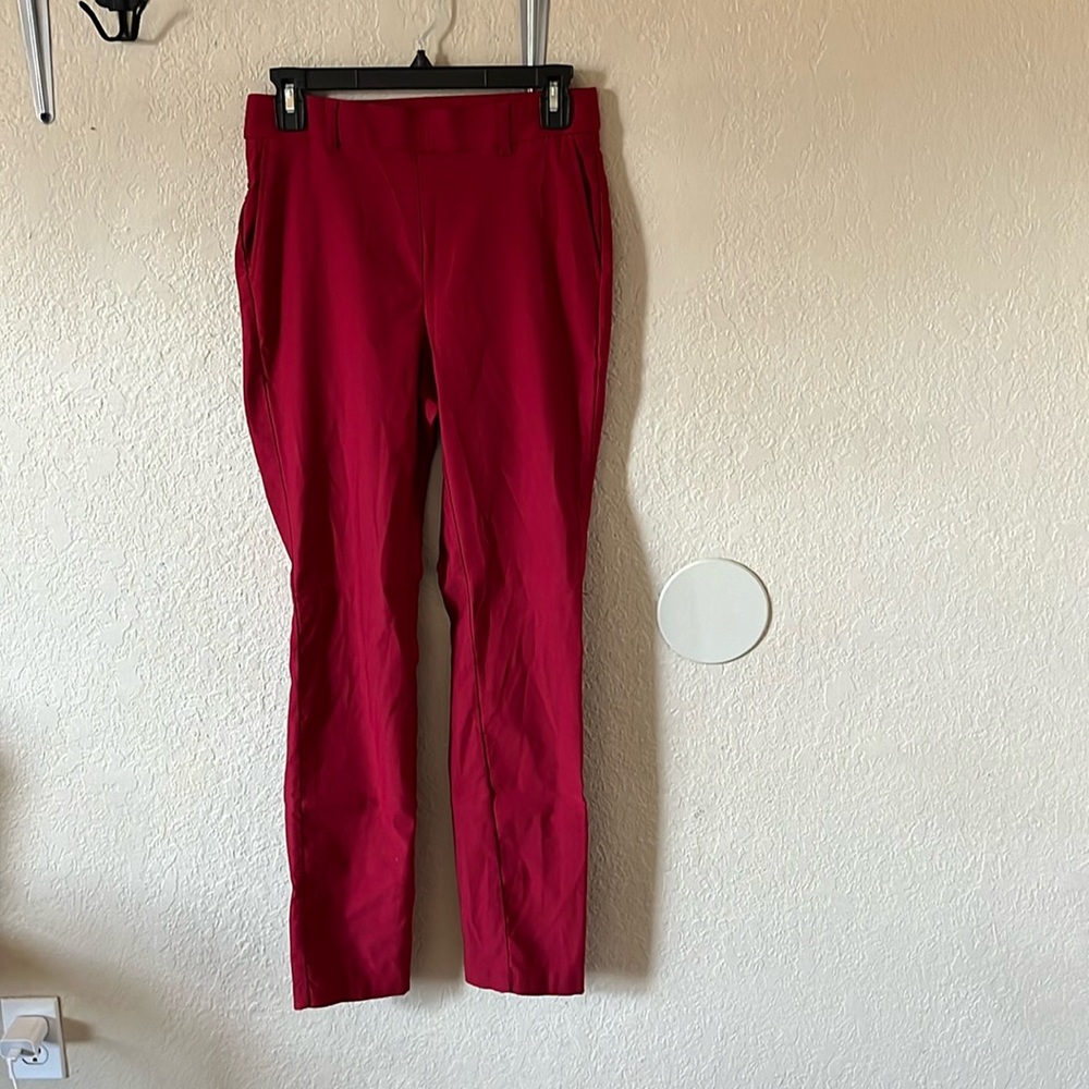 Red slacks